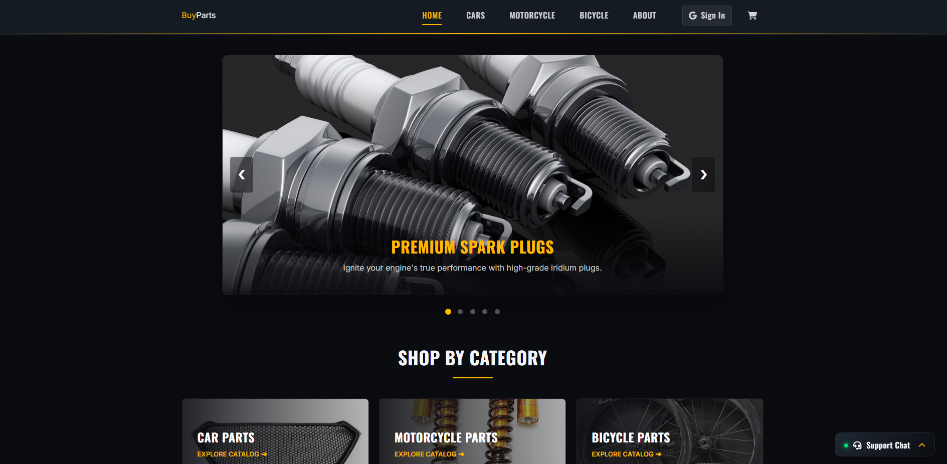 Buyparts - Vehicle & Bike E-Commerce